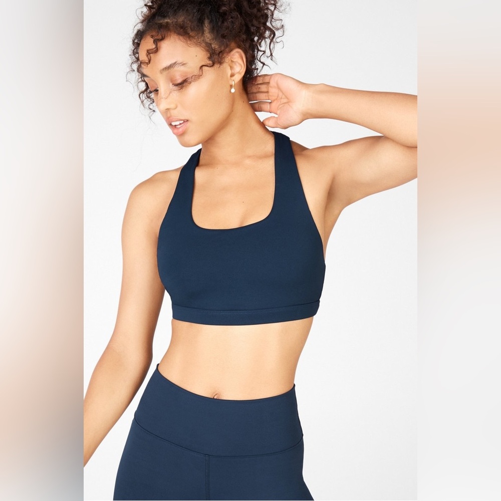 Fabletics | Navy Blue Boost Medium Impacts Sports Bra